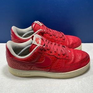 Nike AF1 ‘07 LV8 Red Snakeskin, Men’s sz 11